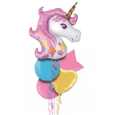 My Sparkly Unicorn Foil Balloon Bouquet